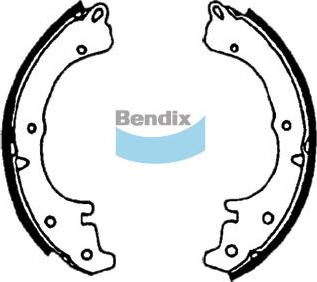 Bendix-AU BS1379 - Комплект тормозных колодок, барабанные autospares.lv