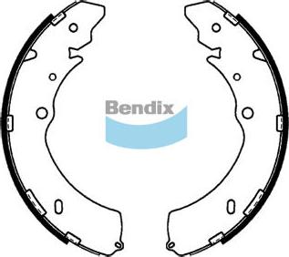 Bendix-AU BS1793 ULT4WD - Комплект тормозных колодок, барабанные autospares.lv