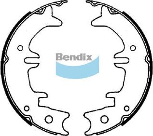 Bendix-AU BS1751 - Комплект тормозов, ручник, парковка autospares.lv