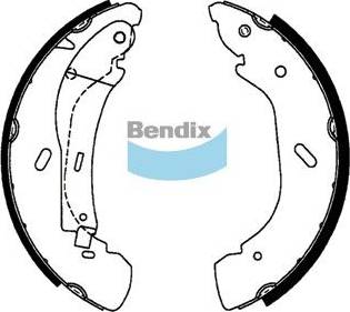 Bendix-AU BS1773 - Комплект тормозных колодок, барабанные autospares.lv