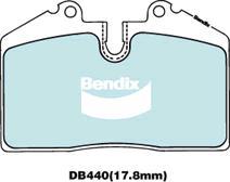 Bendix-AU DB440 GCT - Тормозные колодки, дисковые, комплект autospares.lv