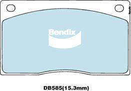 Bendix-AU DB585 GCT - Тормозные колодки, дисковые, комплект autospares.lv