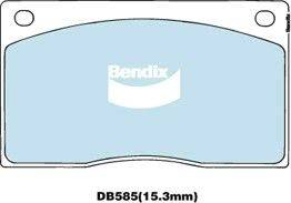 Bendix-AU DB585 ULT - Тормозные колодки, дисковые, комплект autospares.lv