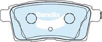 Bendix-AU DB1917 -4WD - Тормозные колодки, дисковые, комплект autospares.lv