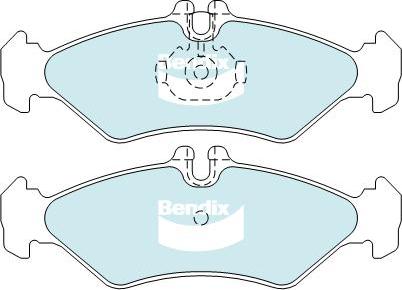 Bendix-AU DB1978 HD - Тормозные колодки, дисковые, комплект autospares.lv