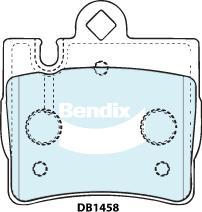 Bendix-AU DB1458 EURO+ - Тормозные колодки, дисковые, комплект autospares.lv