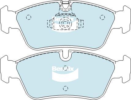 Bendix-AU DB1414 ULT - Тормозные колодки, дисковые, комплект autospares.lv