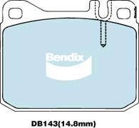 Bendix-AU DB143 GCT - Тормозные колодки, дисковые, комплект autospares.lv