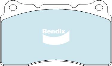 Bendix-AU DB1695 EURO+ - Тормозные колодки, дисковые, комплект autospares.lv