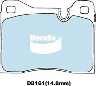 Bendix-AU DB161 GCT - Тормозные колодки, дисковые, комплект autospares.lv