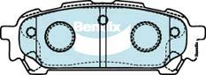 Bendix-AU DB1672 GCT - Тормозные колодки, дисковые, комплект autospares.lv