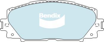 Bendix-AU DB1820 GCT - Тормозные колодки, дисковые, комплект autospares.lv