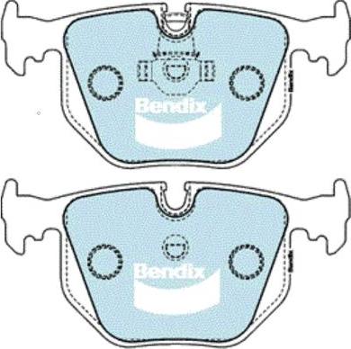 Bendix-AU DB1397 EURO+ - Тормозные колодки, дисковые, комплект autospares.lv