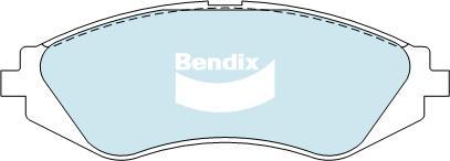 Bendix-AU DB1347 GCT - Тормозные колодки, дисковые, комплект autospares.lv