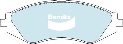 Bendix-AU DB1347 HD - Тормозные колодки, дисковые, комплект autospares.lv