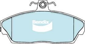 Bendix-AU DB1360 -4WD - Тормозные колодки, дисковые, комплект autospares.lv