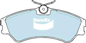 Bendix-AU DB1316 HD - Тормозные колодки, дисковые, комплект autospares.lv