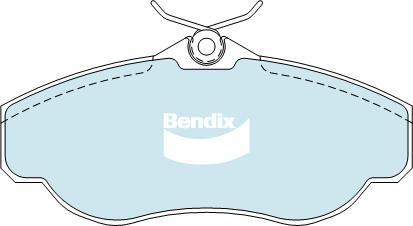 Bendix-AU DB1336 ULT4WD - Тормозные колодки, дисковые, комплект autospares.lv
