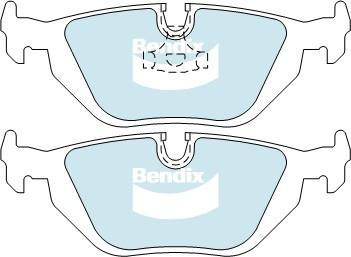 Bendix-AU DB1245 ULT - Тормозные колодки, дисковые, комплект autospares.lv