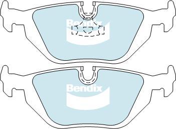 Bendix-AU DB1245 ULT - Тормозные колодки, дисковые, комплект autospares.lv