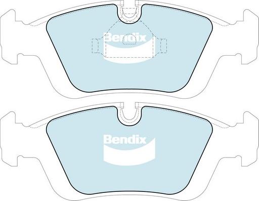 Bendix-AU DB1224 ULT - Тормозные колодки, дисковые, комплект autospares.lv