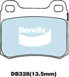 Bendix-AU DB328 EURO+ - Тормозные колодки, дисковые, комплект autospares.lv