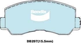 Bendix-AU DB297 HD - Тормозные колодки, дисковые, комплект autospares.lv