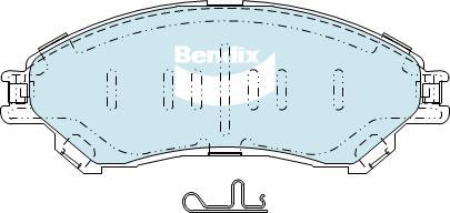 Bendix-AU DB2430 -4WD - Тормозные колодки, дисковые, комплект autospares.lv