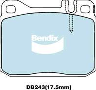 Bendix-AU DB243 GCT - Тормозные колодки, дисковые, комплект autospares.lv