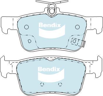 Bendix-AU DB2429 GCT - Тормозные колодки, дисковые, комплект autospares.lv