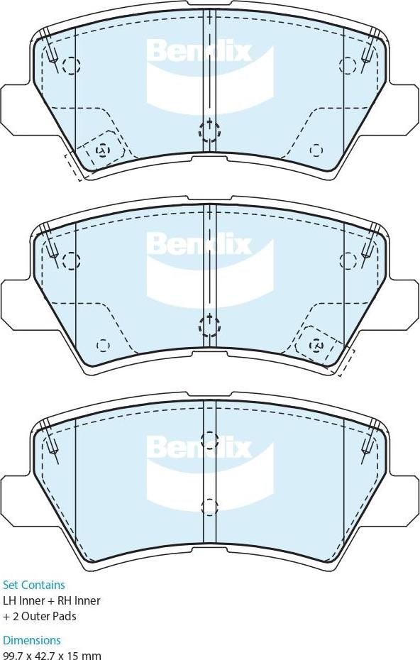 Bendix-AU DB2559 GCT - Тормозные колодки, дисковые, комплект autospares.lv