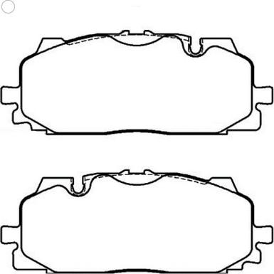 Bendix-AU DB2504 EURO+ - Тормозные колодки, дисковые, комплект autospares.lv