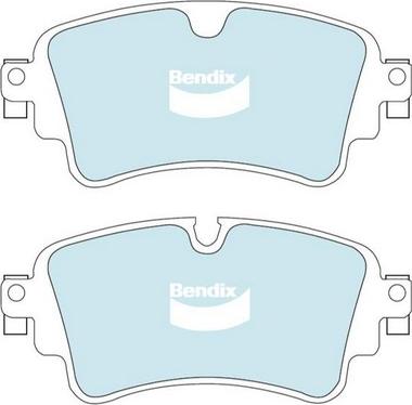 Bendix-AU DB2510 EURO+ - Тормозные колодки, дисковые, комплект autospares.lv