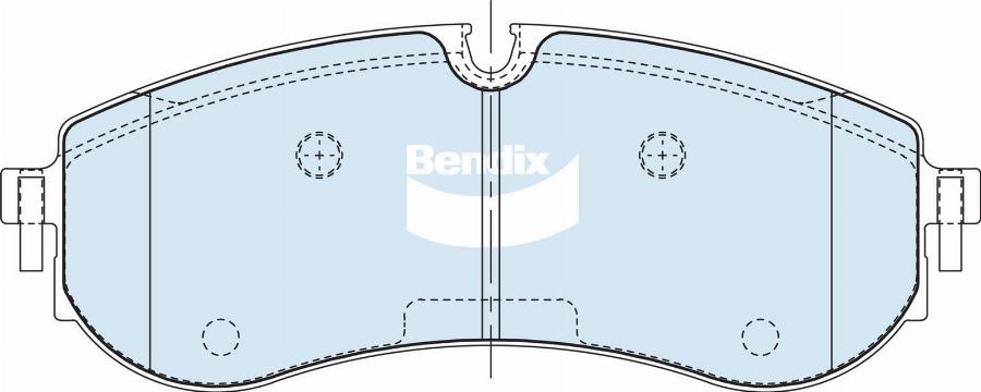 Bendix-AU DB2684 HD - Тормозные колодки, дисковые, комплект autospares.lv