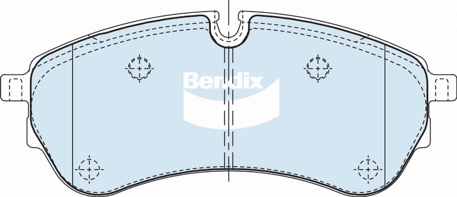 Bendix-AU DB2681 HD - Тормозные колодки, дисковые, комплект autospares.lv