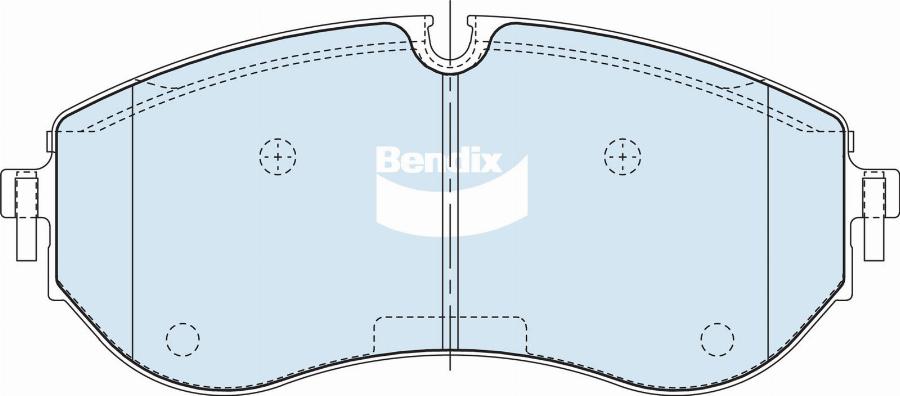 Bendix-AU DB2683 HD - Тормозные колодки, дисковые, комплект autospares.lv