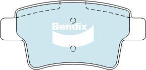 Bendix-AU DB2041 EURO+ - Тормозные колодки, дисковые, комплект autospares.lv