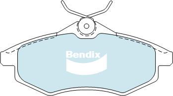 Bendix-AU DB2042 EURO+ - Тормозные колодки, дисковые, комплект autospares.lv