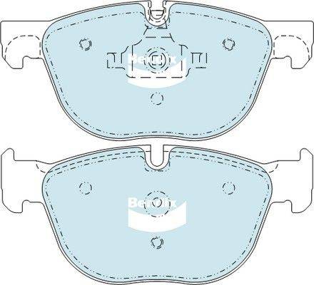 Bendix-AU DB2006 GCT - Тормозные колодки, дисковые, комплект autospares.lv