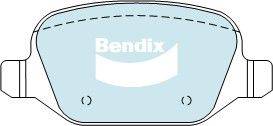 Bendix-AU DB2039 EURO+ - Тормозные колодки, дисковые, комплект autospares.lv