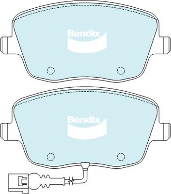 Bendix-AU DB2032 HD - Тормозные колодки, дисковые, комплект autospares.lv