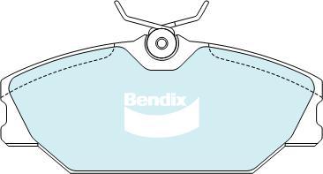 Bendix-AU DB2029 EURO+ - Тормозные колодки, дисковые, комплект autospares.lv