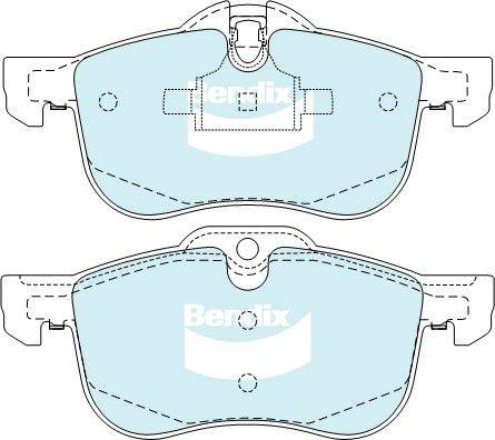 Bendix-AU DB2022 HD - Тормозные колодки, дисковые, комплект autospares.lv