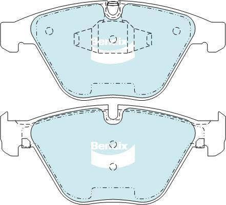 Bendix-AU DB2194 EURO+ - Тормозные колодки, дисковые, комплект autospares.lv