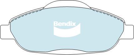 Bendix-AU DB2119 EURO+ - Тормозные колодки, дисковые, комплект autospares.lv