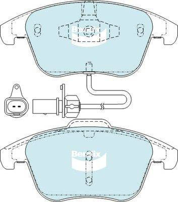 Bendix-AU DB2184 HD - Тормозные колодки, дисковые, комплект autospares.lv