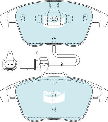 Bendix-AU DB2184 GCT - Тормозные колодки, дисковые, комплект autospares.lv