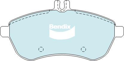 Bendix-AU DB2181 EURO+ - Тормозные колодки, дисковые, комплект autospares.lv