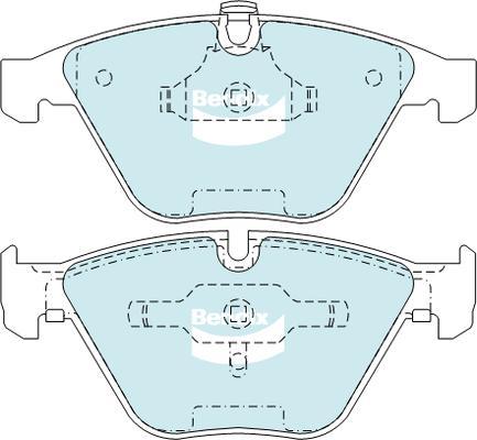 Bendix-AU DB2187 EURO+ - Тормозные колодки, дисковые, комплект autospares.lv