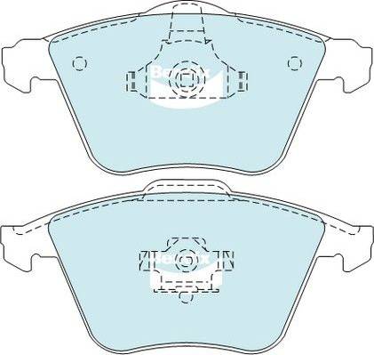 Bendix-AU DB2176 ULT - Тормозные колодки, дисковые, комплект autospares.lv